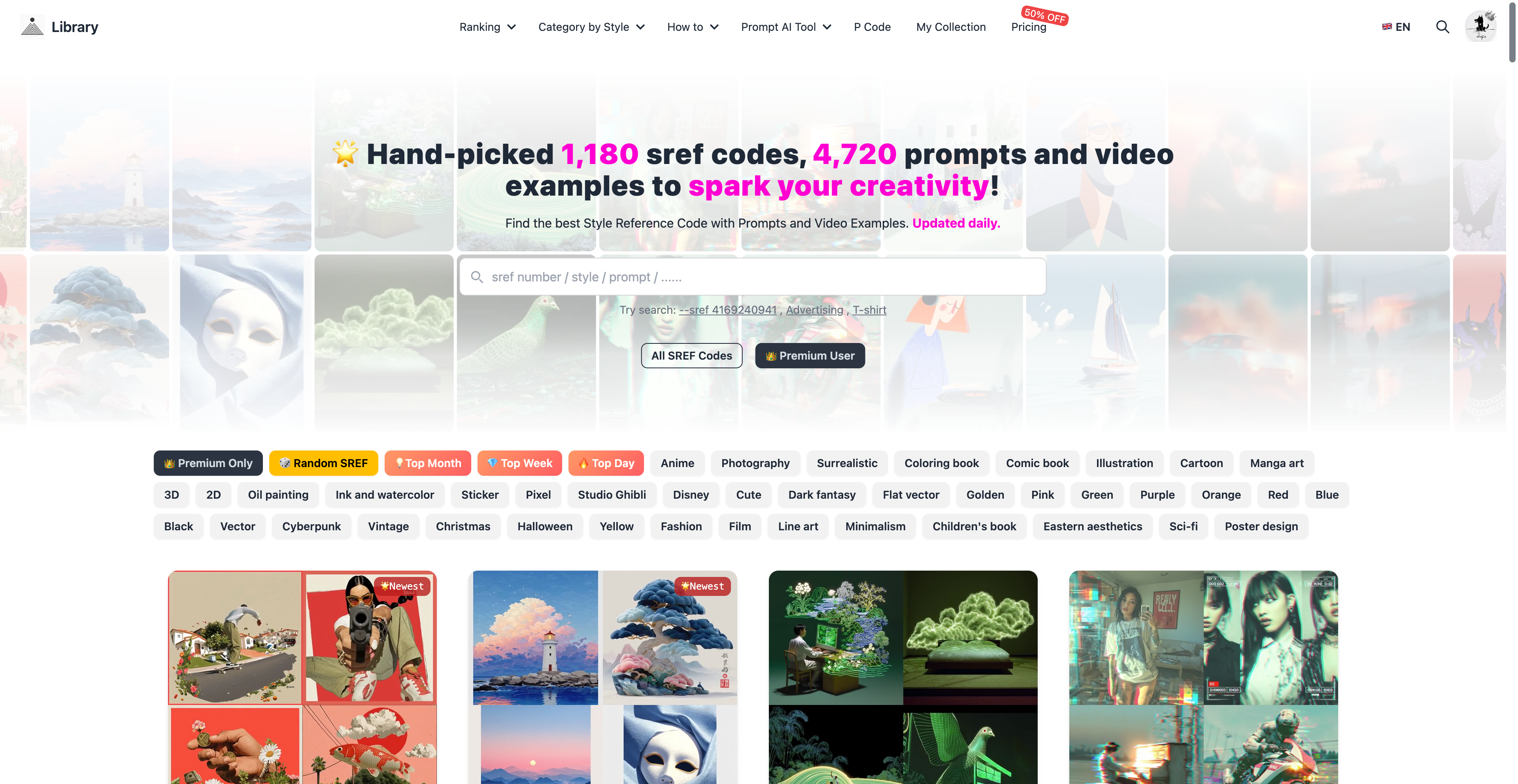 Midjourney Prompts, Video, SREF Codes Library and Guides