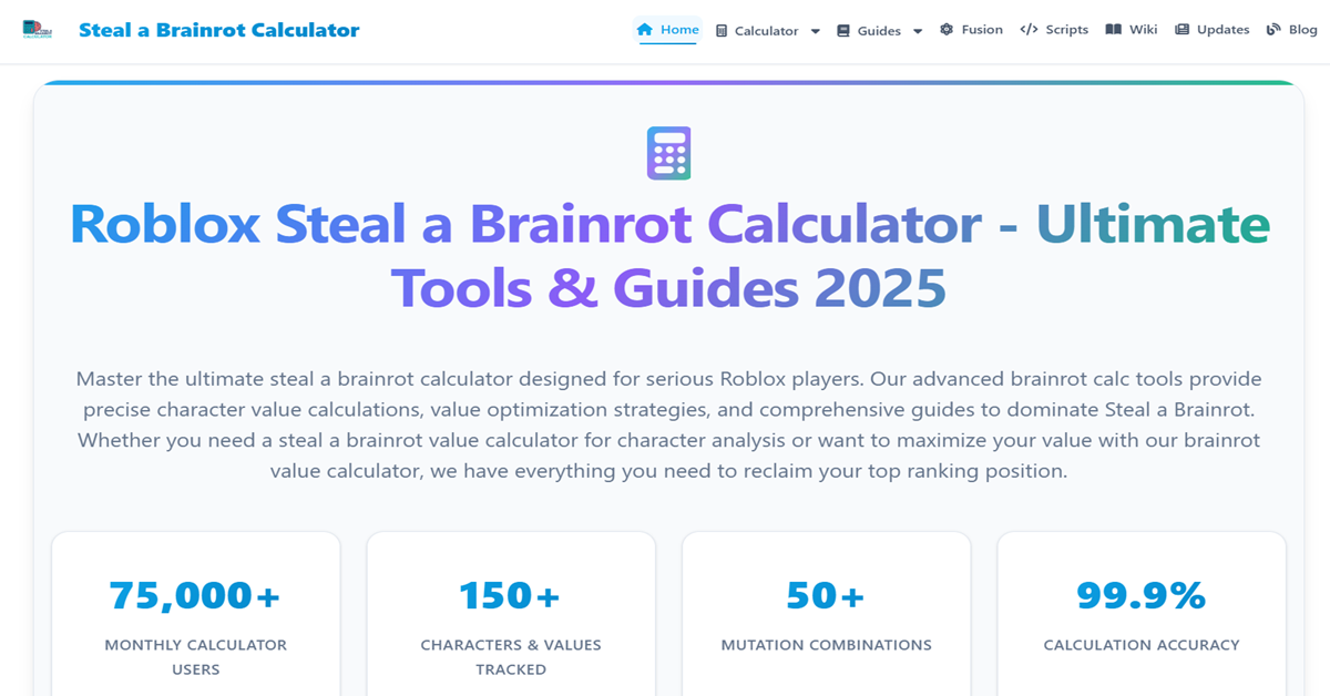 Stealabrainrotcalculator