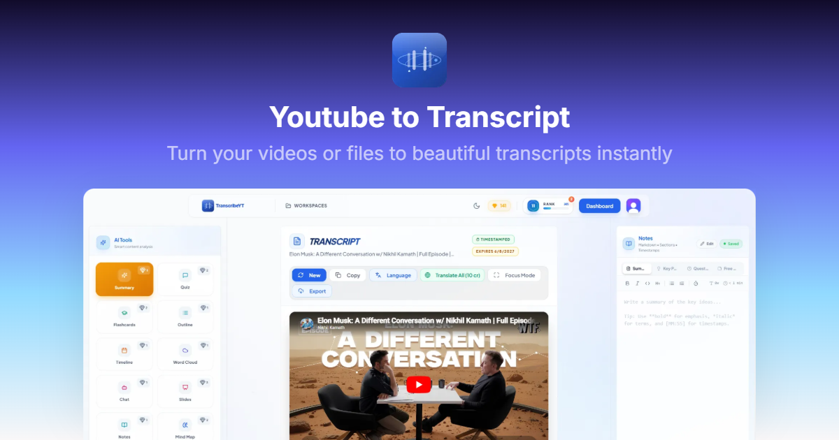 TranscribeYT